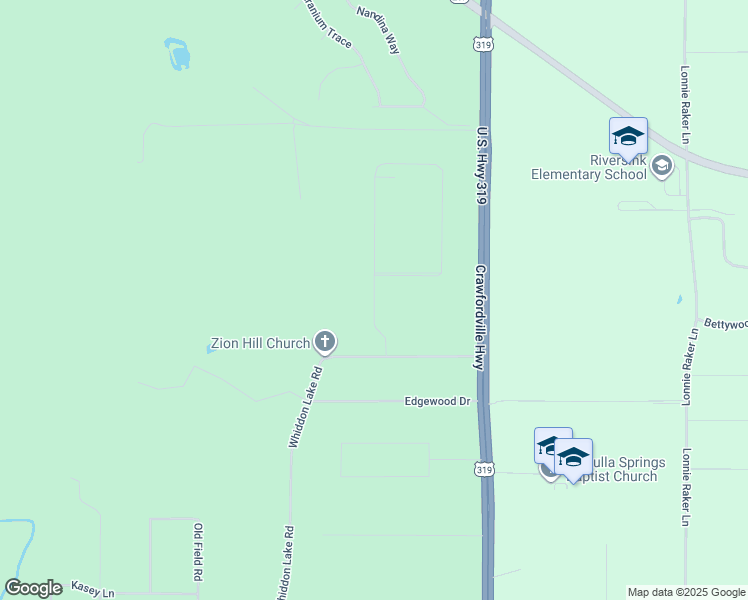Scenic Stream Circle Crawfordville - Lng= 84.3671999 
