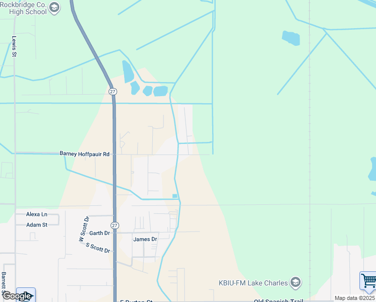 map of restaurants, bars, coffee shops, grocery stores, and more near 1112 Majestic Pines Drive in Sulphur