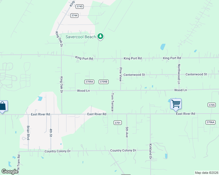 map of restaurants, bars, coffee shops, grocery stores, and more near 283 County Road 3709 in Splendora