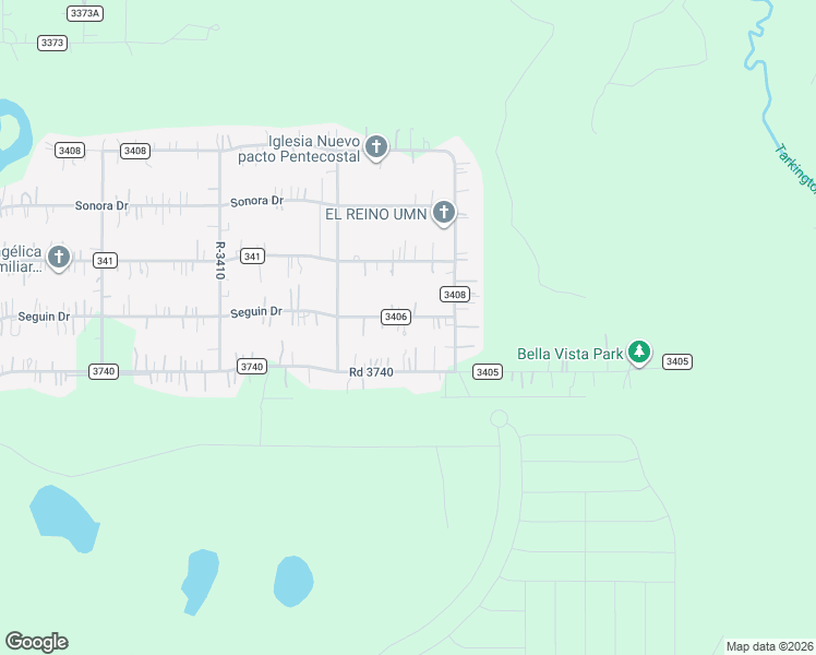 map of restaurants, bars, coffee shops, grocery stores, and more near 1564 Road 3406 in Cleveland