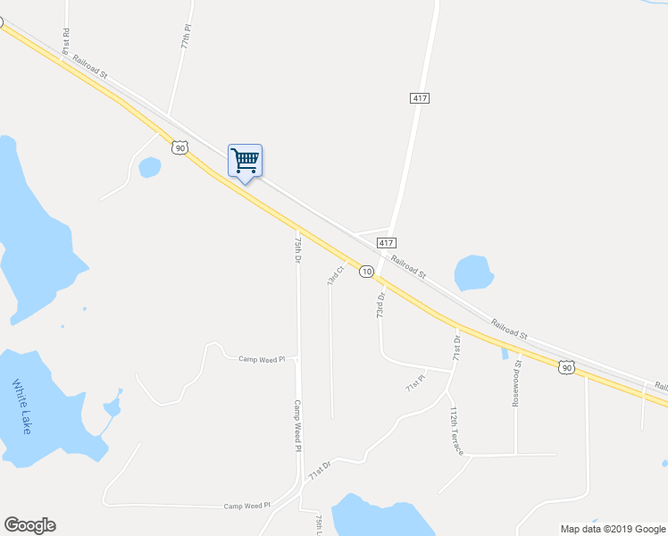 map of restaurants, bars, coffee shops, grocery stores, and more near 10831 73rd Court in Live Oak