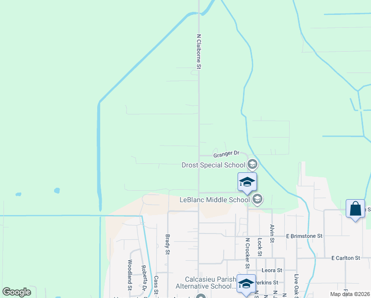 map of restaurants, bars, coffee shops, grocery stores, and more near 923 Mini Ranch Lane in Sulphur