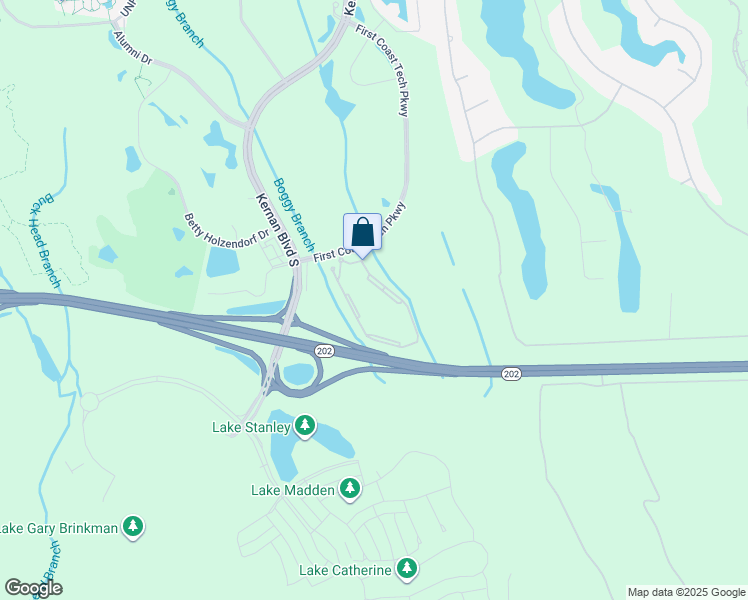 map of restaurants, bars, coffee shops, grocery stores, and more near 4750 Seascape Way in Jacksonville