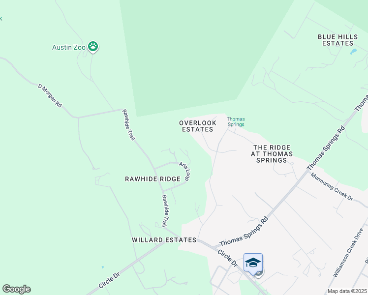 map of restaurants, bars, coffee shops, grocery stores, and more near 7737 Aria Loop in Austin