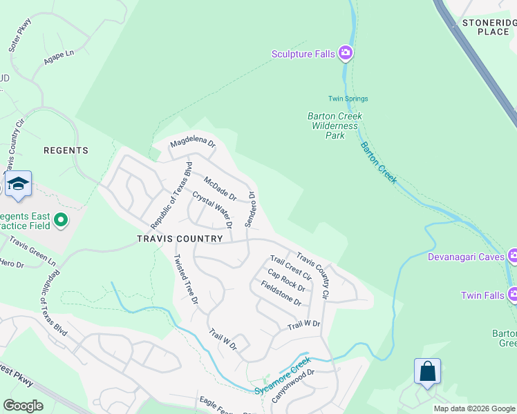 map of restaurants, bars, coffee shops, grocery stores, and more near 4908 Quick Water Cove in Austin