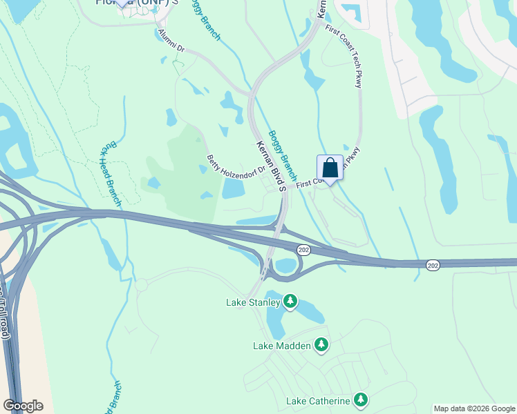 map of restaurants, bars, coffee shops, grocery stores, and more near 5000 Kernan Boulevard South in Jacksonville