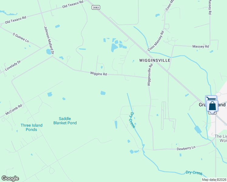 map of restaurants, bars, coffee shops, grocery stores, and more near 15004 Wiggins Road in Conroe