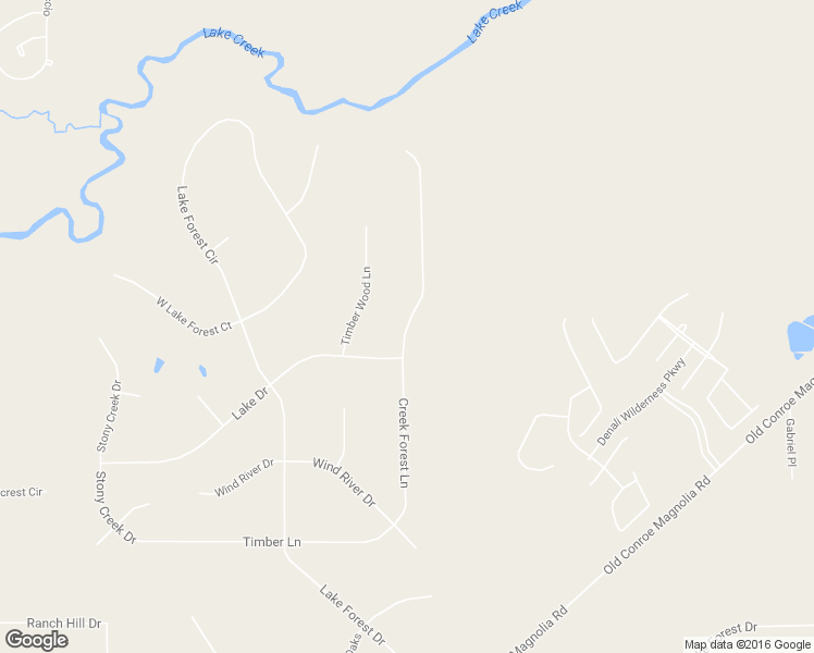 map of restaurants, bars, coffee shops, grocery stores, and more near 98 Creek Forest Lane in Conroe