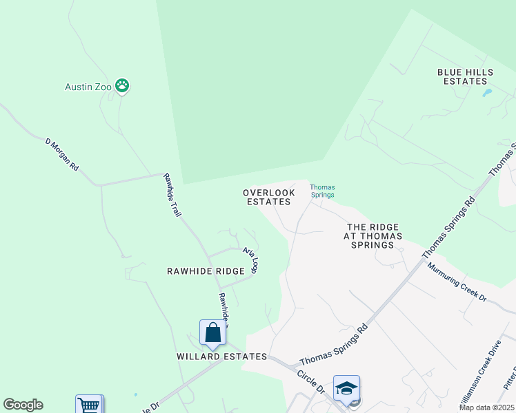 map of restaurants, bars, coffee shops, grocery stores, and more near 10709 Superview Drive in Austin