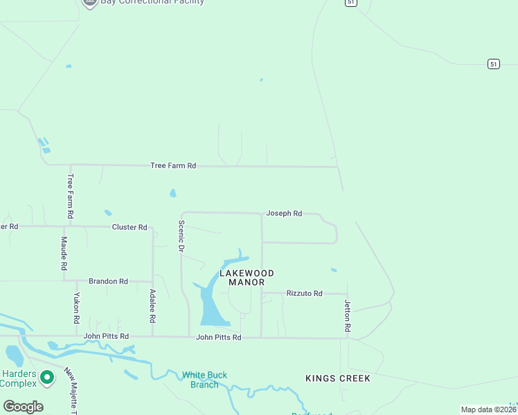 map of restaurants, bars, coffee shops, grocery stores, and more near 5825 Joseph Road in Panama City