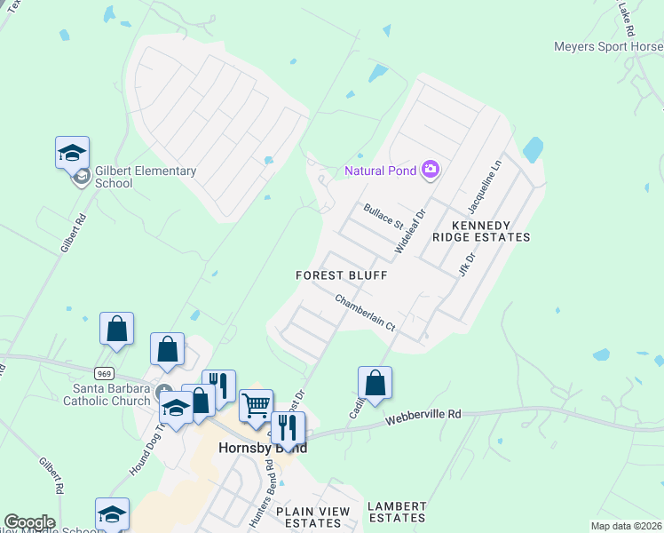 map of restaurants, bars, coffee shops, grocery stores, and more near 14909 Nuttall Drive in Austin