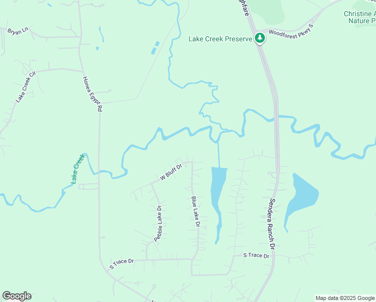 map of restaurants, bars, coffee shops, grocery stores, and more near 6610 West Bluff Drive in Magnolia