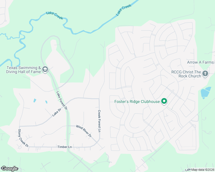 map of restaurants, bars, coffee shops, grocery stores, and more near 10220 Goose Creek Lane in Conroe