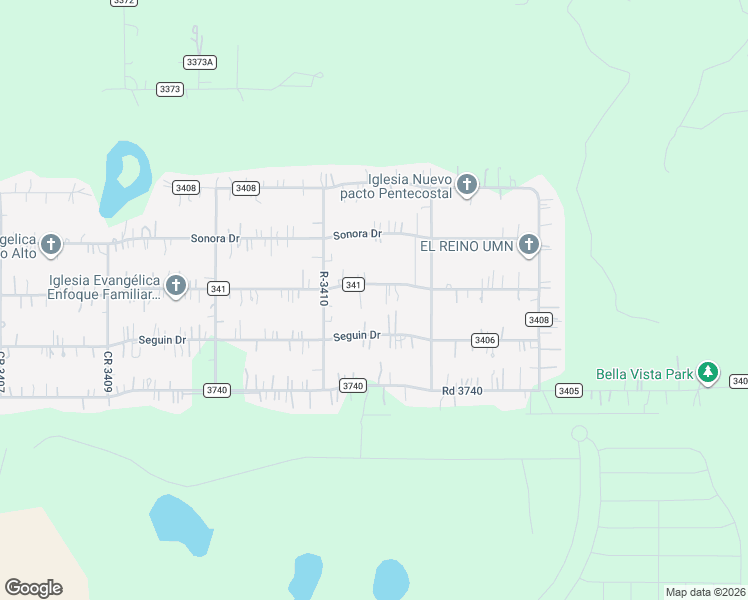 map of restaurants, bars, coffee shops, grocery stores, and more near 1998 County Road 340 in Cleveland