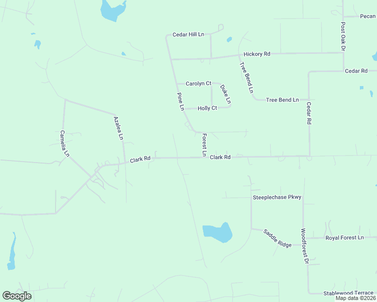 map of restaurants, bars, coffee shops, grocery stores, and more near 1605 Clark Road in Plantersville