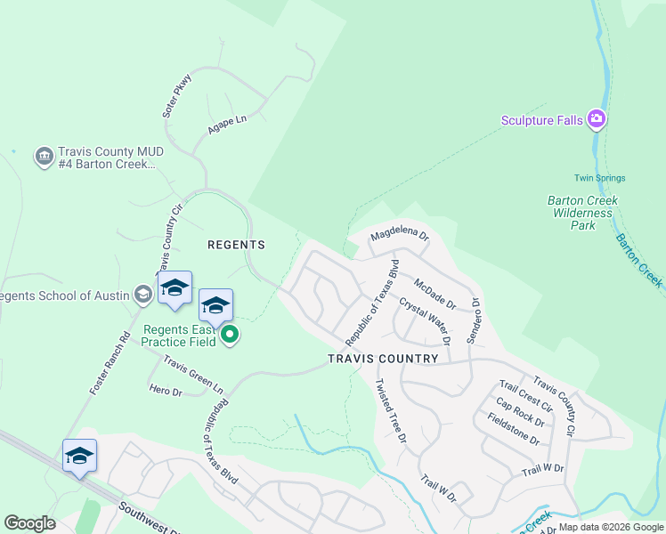 map of restaurants, bars, coffee shops, grocery stores, and more near 5316 Moon Shadow Drive in Austin