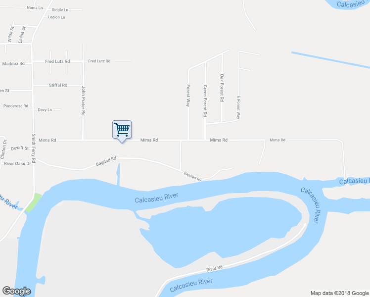 map of restaurants, bars, coffee shops, grocery stores, and more near 727 Mims Road in Westlake