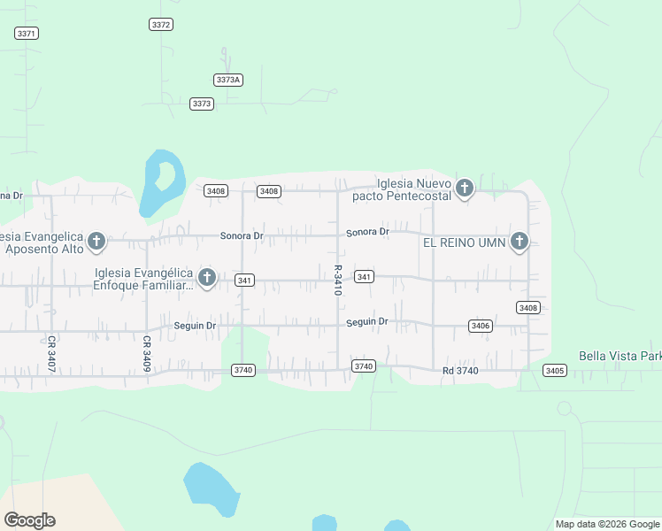map of restaurants, bars, coffee shops, grocery stores, and more near 1783 County Road 340 in Cleveland