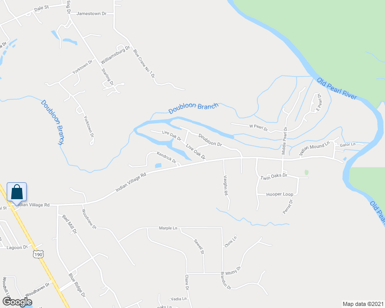 map of restaurants, bars, coffee shops, grocery stores, and more near 80 Live Oak Drive in Slidell