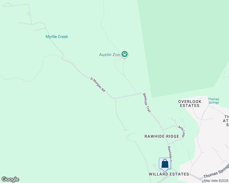 map of restaurants, bars, coffee shops, grocery stores, and more near 10940 D Morgan Road in Austin