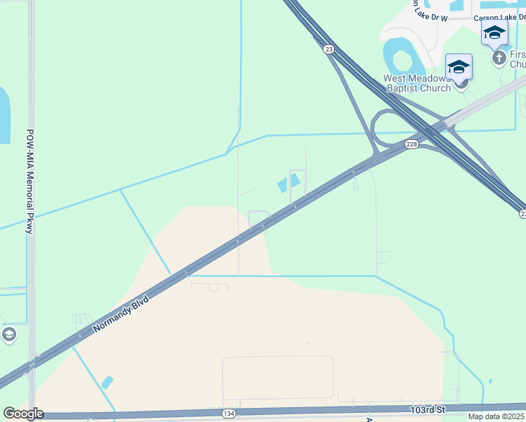 map of restaurants, bars, coffee shops, grocery stores, and more near 12405 Normandy Boulevard in Jacksonville
