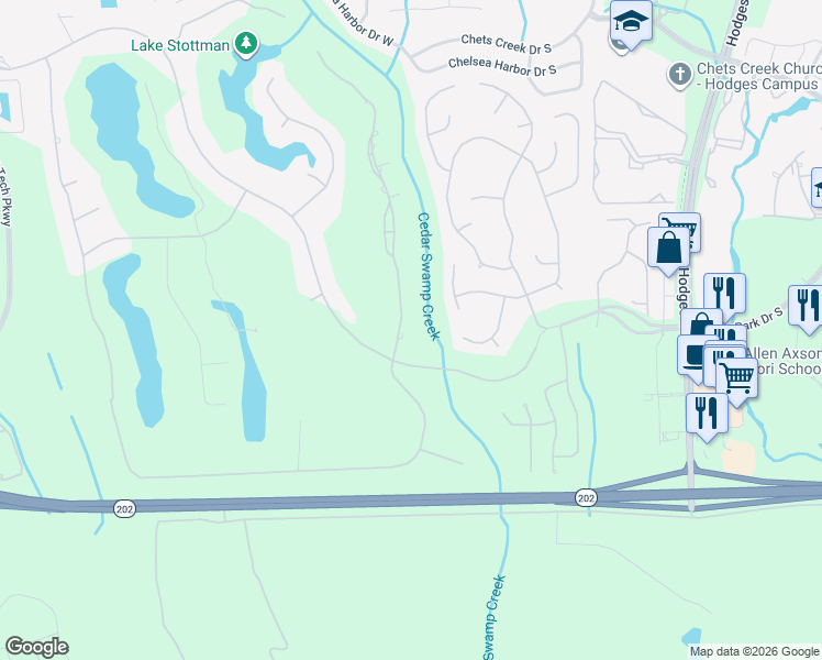map of restaurants, bars, coffee shops, grocery stores, and more near 4589 Swilcan Bridge Lane North in Jacksonville