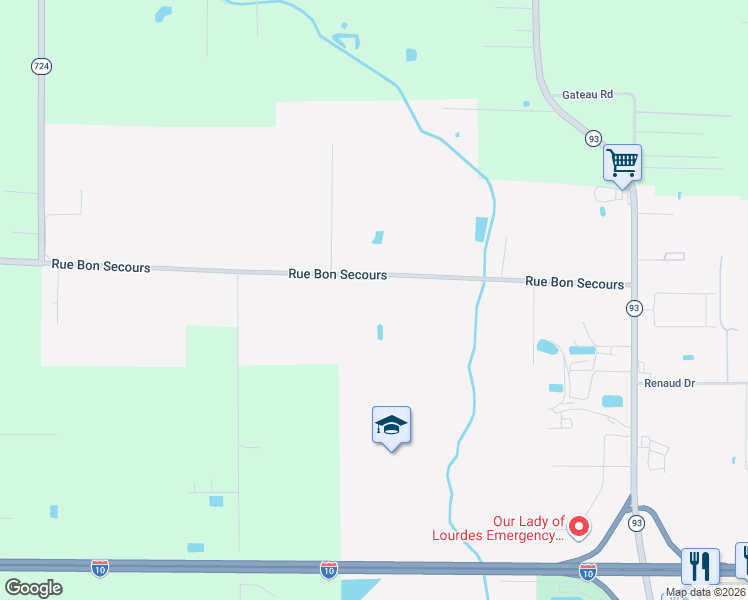 map of restaurants, bars, coffee shops, grocery stores, and more near 405 Rue Bon Secours in Scott