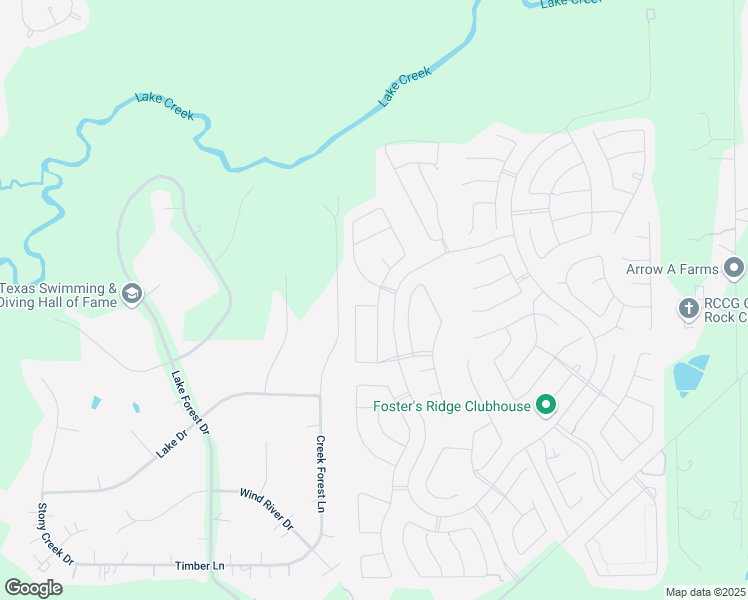 map of restaurants, bars, coffee shops, grocery stores, and more near 47 Creek Forest Lane in Conroe