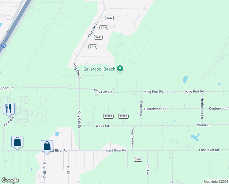 map of restaurants, bars, coffee shops, grocery stores, and more near 343 County Road 373 in Splendora