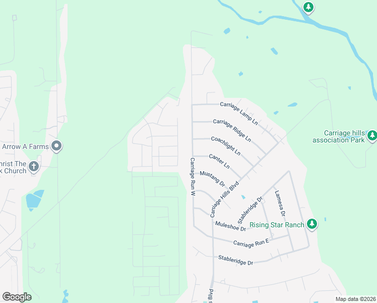 map of restaurants, bars, coffee shops, grocery stores, and more near 1800 Carriage Run West in Conroe