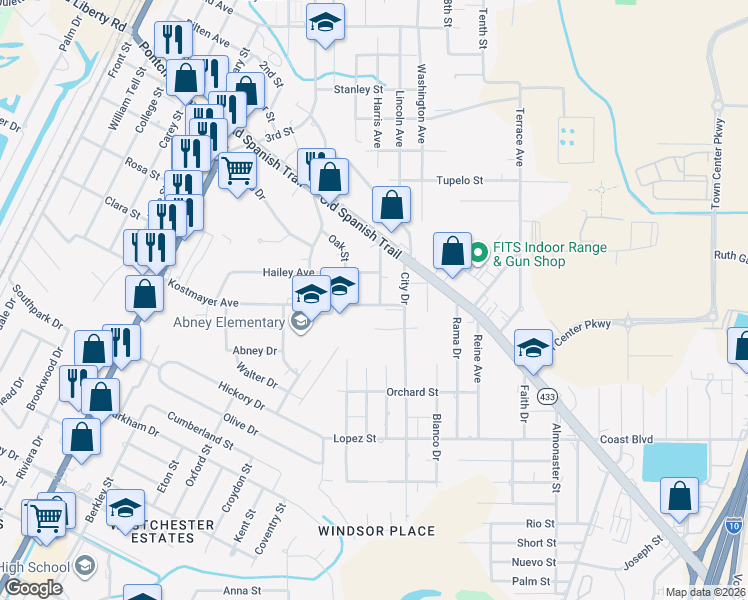map of restaurants, bars, coffee shops, grocery stores, and more near 3253 Duncan Street in Slidell
