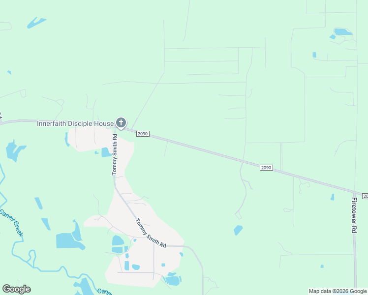 map of restaurants, bars, coffee shops, grocery stores, and more near 18500 Farm to Market Road 2090 in Conroe