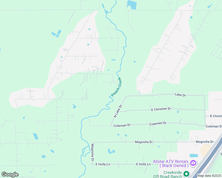 map of restaurants, bars, coffee shops, grocery stores, and more near 12776 Mustang Road in Splendora
