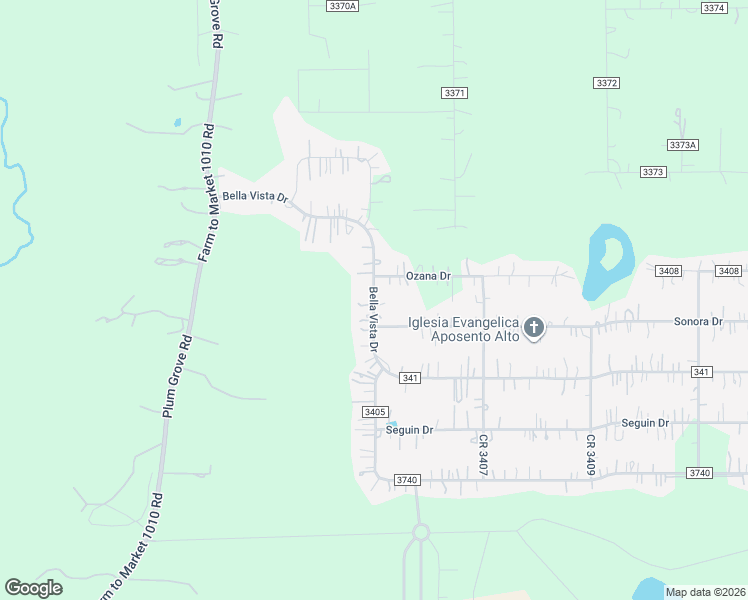 map of restaurants, bars, coffee shops, grocery stores, and more near 602 Road 340 in Cleveland