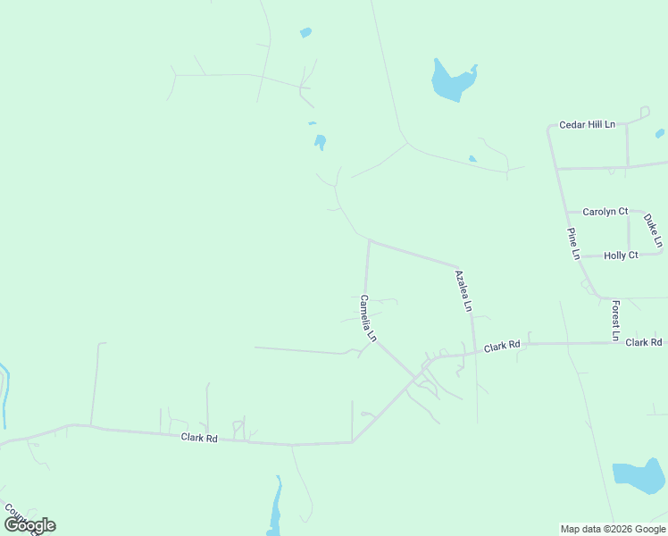 map of restaurants, bars, coffee shops, grocery stores, and more near 16644 Camelia Lane in Plantersville