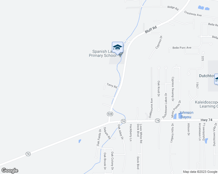 map of restaurants, bars, coffee shops, grocery stores, and more near 35387 Terry Road in Geismar
