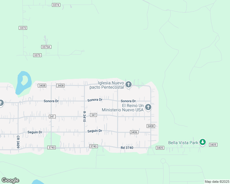 map of restaurants, bars, coffee shops, grocery stores, and more near 766 Road 3408 in Cleveland