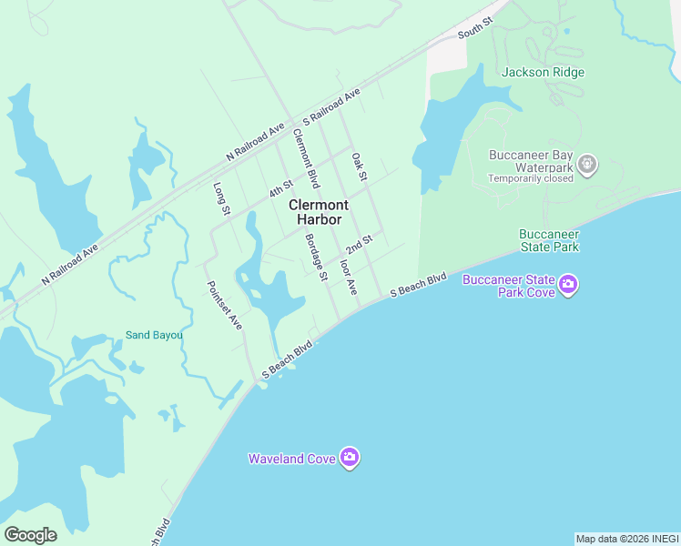 map of restaurants, bars, coffee shops, grocery stores, and more near 5055 Ioor Avenue in Bay Saint Louis