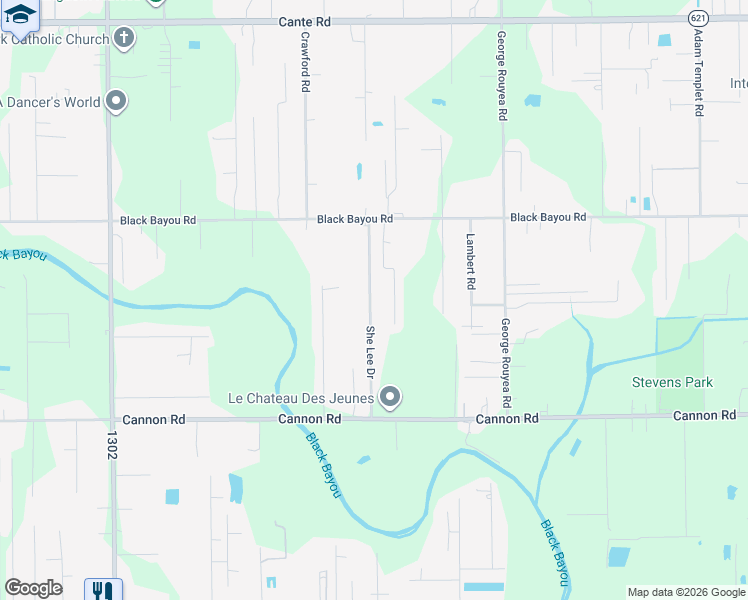 map of restaurants, bars, coffee shops, grocery stores, and more near 13171 Leon Geismar Sr Road in Gonzales