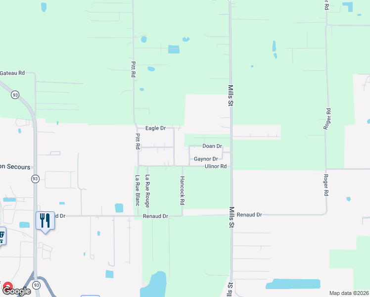 map of restaurants, bars, coffee shops, grocery stores, and more near 310 Doan Drive in Scott