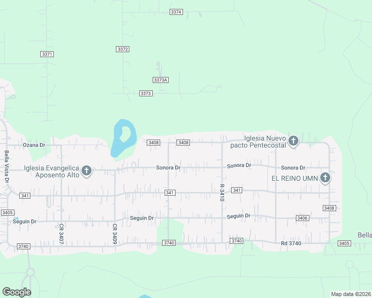 map of restaurants, bars, coffee shops, grocery stores, and more near 1185 Road 3408 in Cleveland
