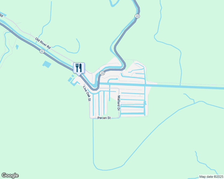 map of restaurants, bars, coffee shops, grocery stores, and more near 22204 Chinquapin Avenue in Maurepas