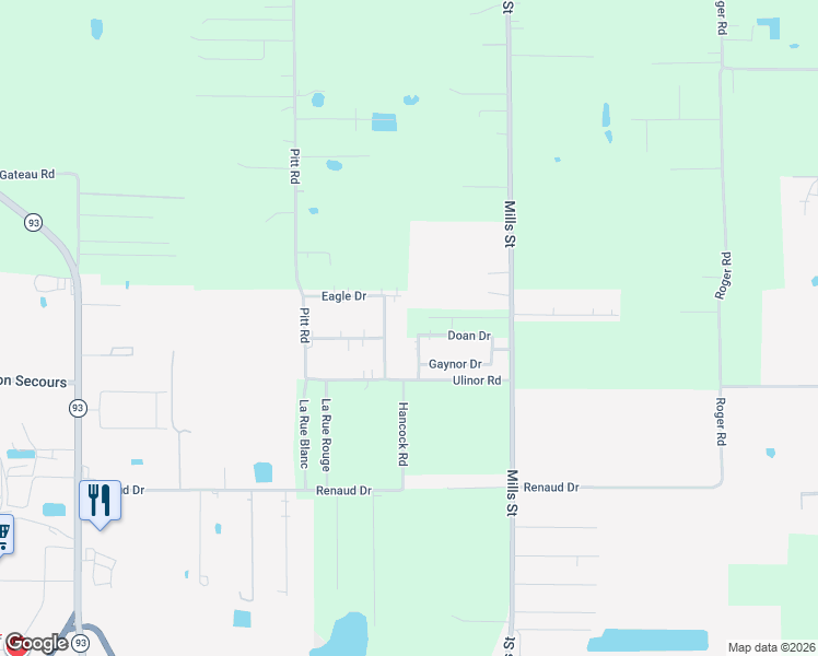 map of restaurants, bars, coffee shops, grocery stores, and more near 310 Doan Drive in Scott