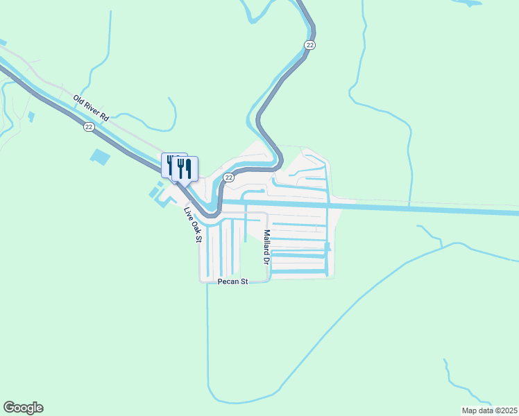 map of restaurants, bars, coffee shops, grocery stores, and more near 22204 Chinquapin Avenue in Maurepas