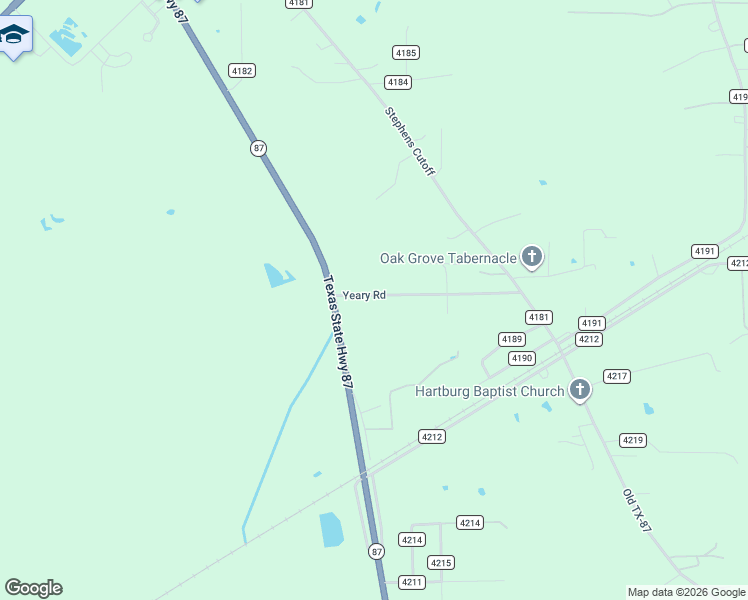map of restaurants, bars, coffee shops, grocery stores, and more near 184 County Road 4188 in Orange
