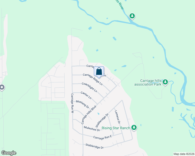 map of restaurants, bars, coffee shops, grocery stores, and more near 2419 Carriage Ridge Lane in Conroe