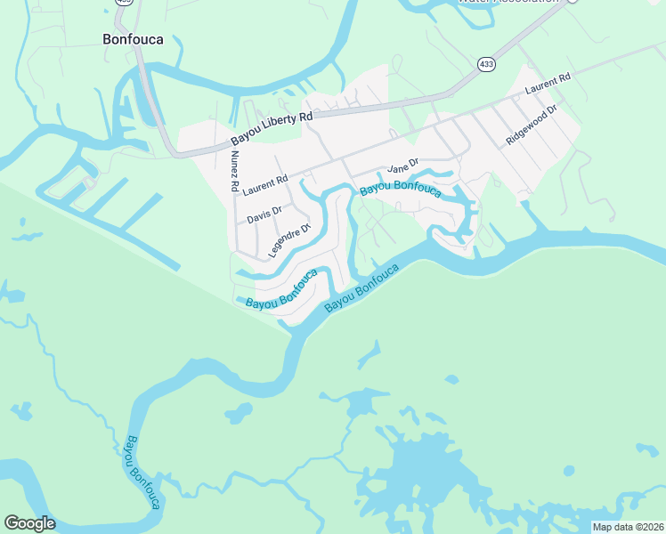 map of restaurants, bars, coffee shops, grocery stores, and more near 405 Legardeur Drive in Slidell