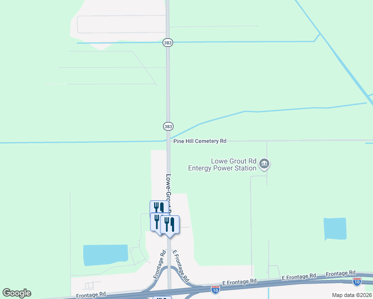 map of restaurants, bars, coffee shops, grocery stores, and more near 921 Louisiana 383 in Iowa