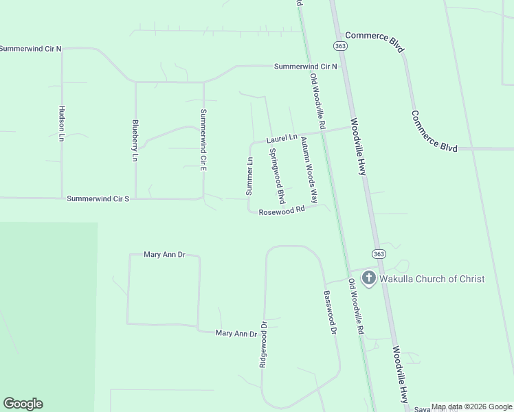 map of restaurants, bars, coffee shops, grocery stores, and more near 15 Rosewood Rd in Crawfordville