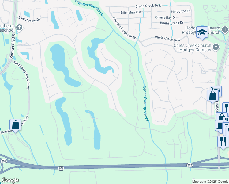 map of restaurants, bars, coffee shops, grocery stores, and more near 4531 Glen Kernan Parkway East in Jacksonville